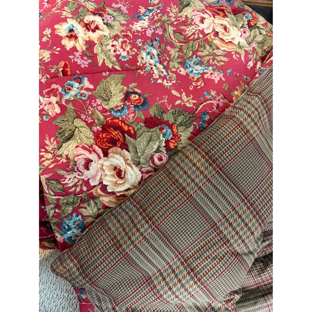Chaps ralph Lauren Queen Comforter summerton Reversible Cottagecore vintage